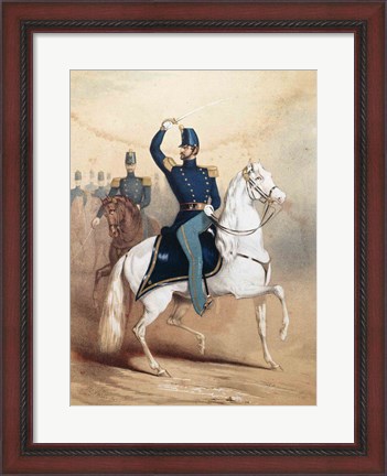 Framed Cover of a music song sheet for the Boston Light Dragoons Print