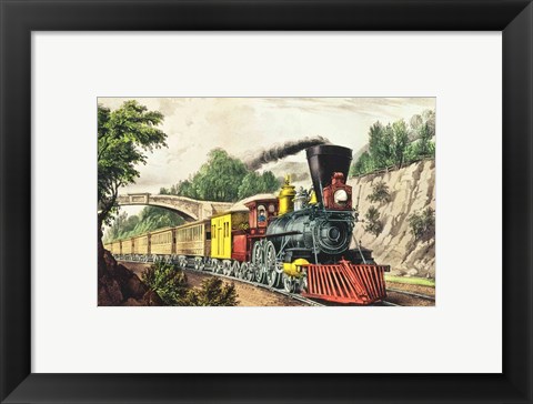 Framed Express Train Print