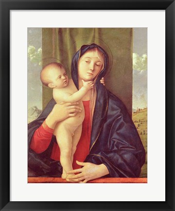 Framed Virgin and Child Print