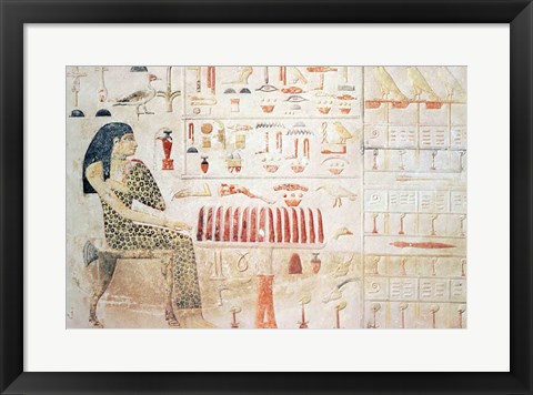 Framed Stela of Princess Nefertiabet Print