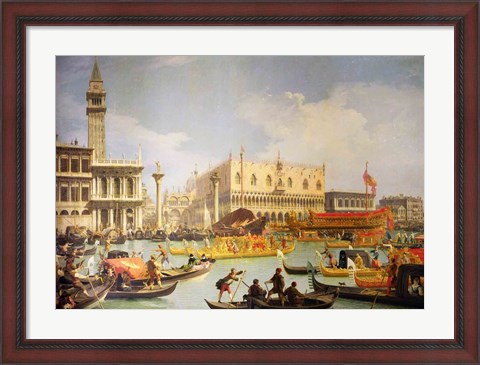 Framed Betrothal of the Venetian Doge to the Adriatic Sea Print