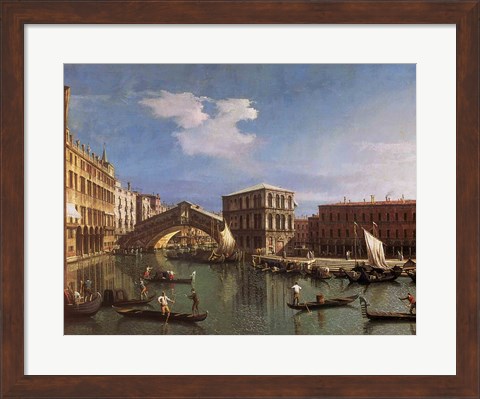 Framed Rialto Bridge, Venice Print