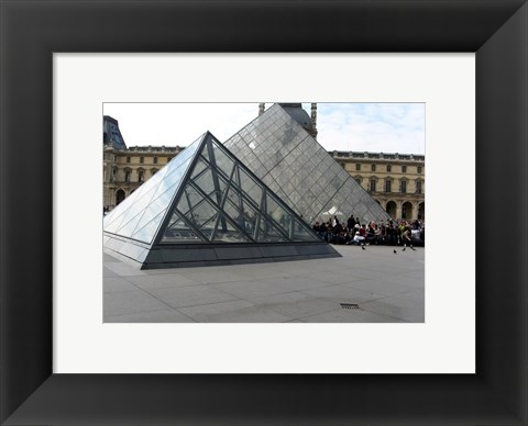 Framed Louvre Pyramid in Paris Print
