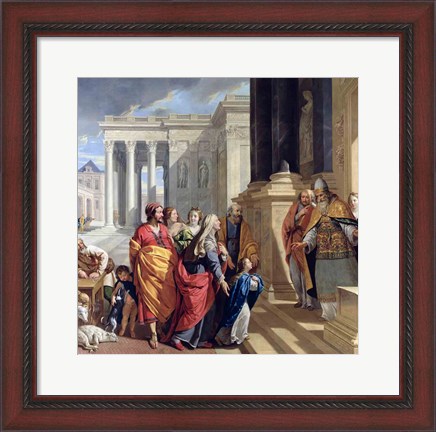 Framed Presentation of the Virgin in the Temple Print