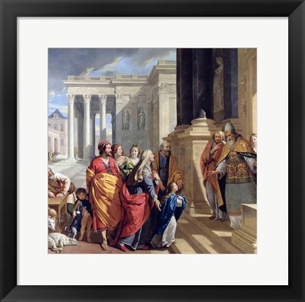 Framed Presentation of the Virgin in the Temple Print