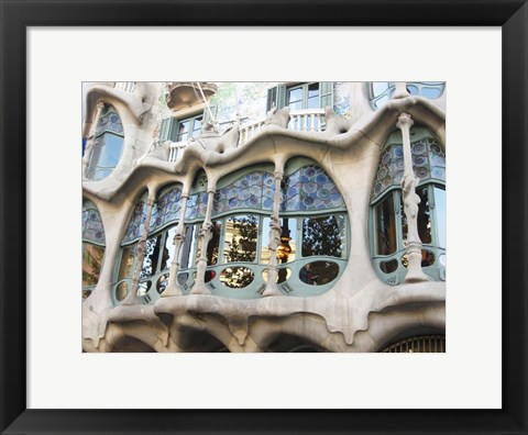 Framed Barcelona First Level of Battlo Print