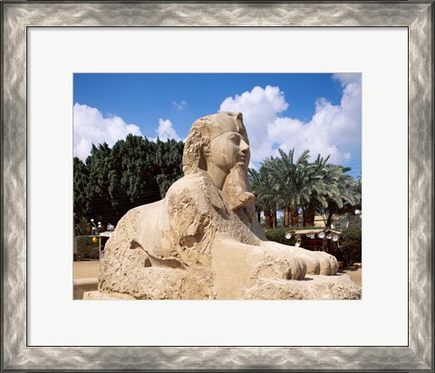 Framed Alabaster Sphinx, Memphis, Egypt Print