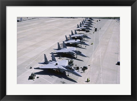 Framed U.S. Air Force F-15 Fighter Jets Print