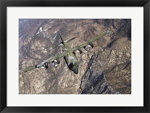 Framed C-130 Cargo Aircraft Print