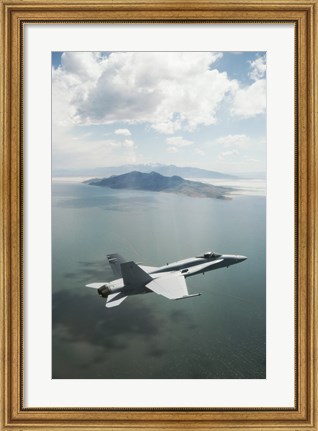 Framed U.S. Marine FA-18 Hornet Print