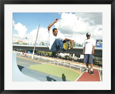 Framed Skate Brasil Print
