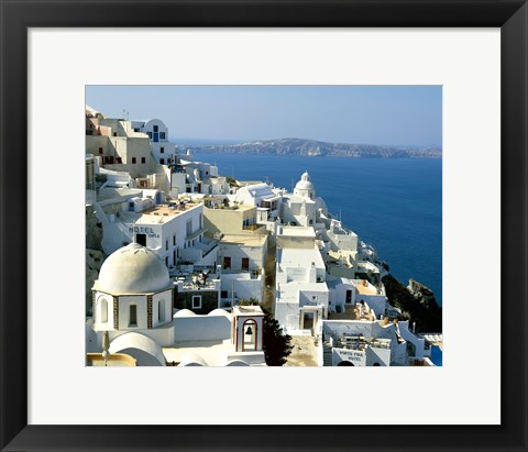 Framed Skyline in Cyclades Islands, Greece Print