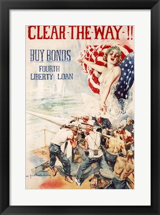 Framed Liberty Loan Print