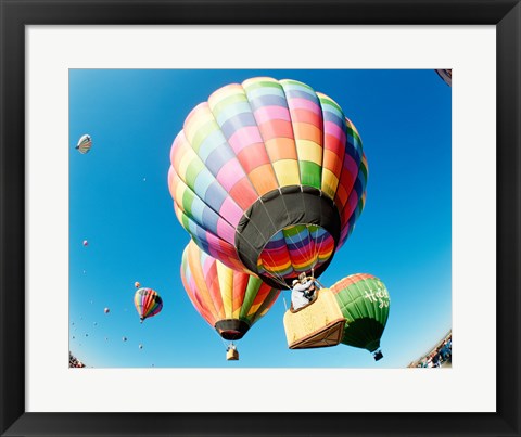 Framed Goodbye Hot Air Balloons! Print