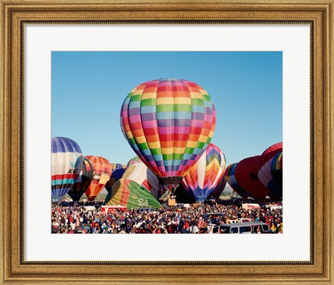 Framed Hot air balloons at Albuquerque Balloon Fiesta, Albuquerque, New Mexico, USA Print