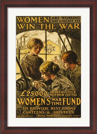 Framed Women Win the War Print