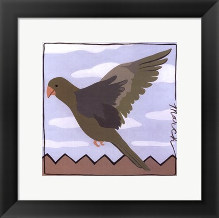 Framed Avian March Print