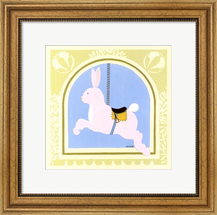 Framed Rabbit Carousel Print