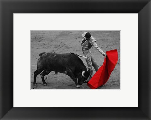 Framed Red Matador II Print