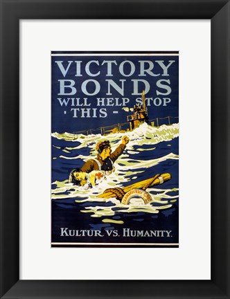 Framed Victory Bonds Print