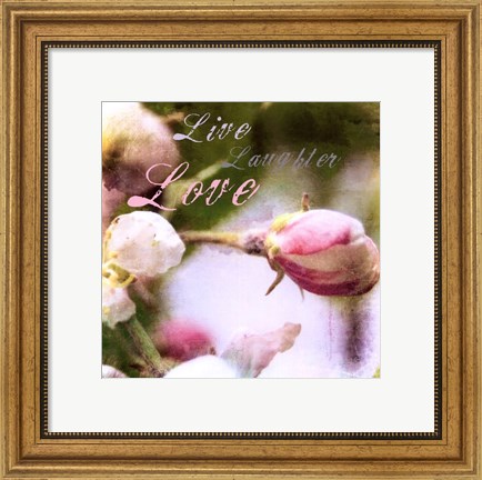 Framed Blossoming Inspiration I Print