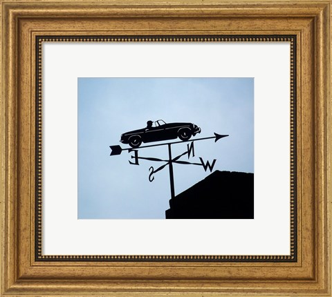 Framed Automotive Weathervane Print