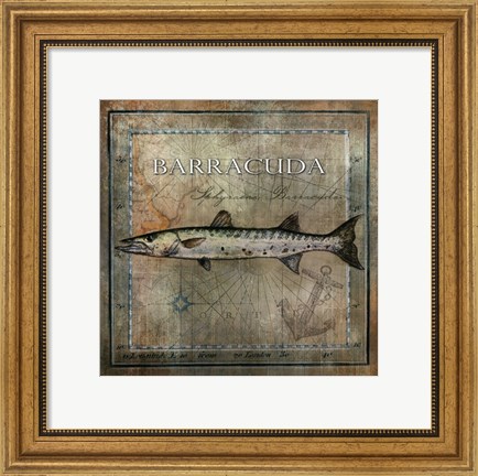 Framed Ocean Fish I Print