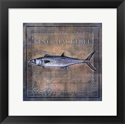 Framed Ocean Fish III Print