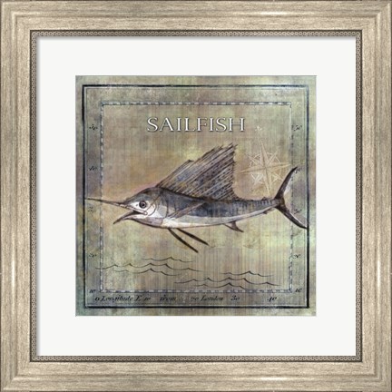 Framed Occean Fish VIII Print
