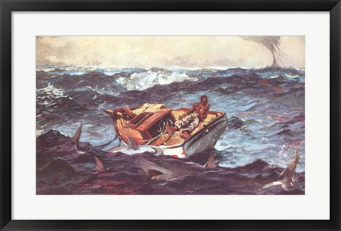 Framed Winslow Homer Storm Print