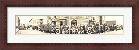 Framed Gary&#39;s Fire Fighters 1914 Print