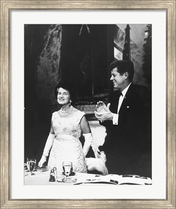 Framed Kennedy Foundation Awards Banquet. Mrs. Joseph P. Kennedy Print