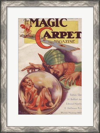 Framed Magic Carpet Magazine October 1933 Print
