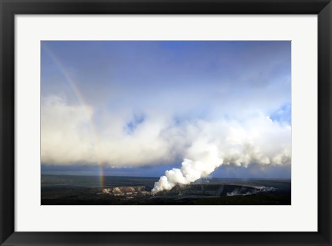 Framed Rainbow and Sulfur Dioxide Emissions from the Halema`uma`u Vent Print