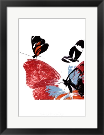 Framed Butterflies Dance IX Print