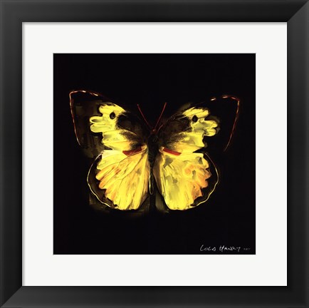Framed Techno Butterfly I Print