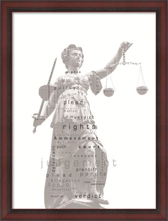 Framed Structure of Justice Print