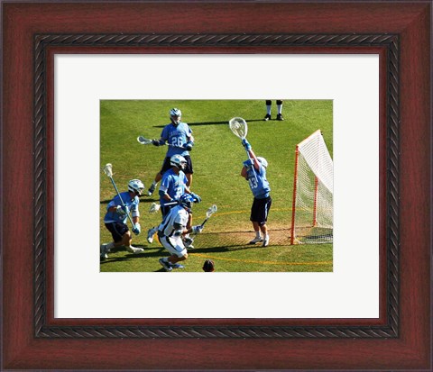 Framed Lacrosse Goalie Print