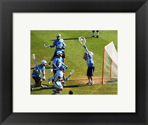 Framed Lacrosse Goalie Print