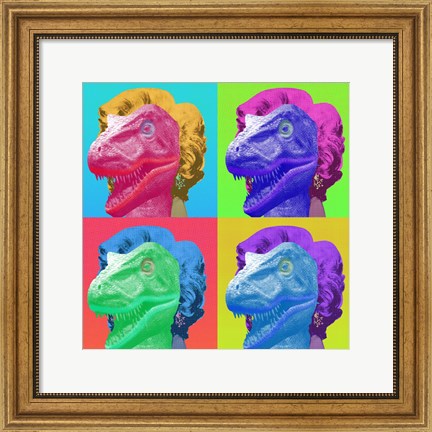 Framed Raptor Marilyn Print