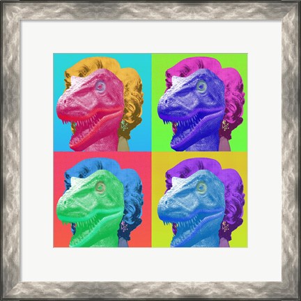 Framed Raptor Marilyn Print