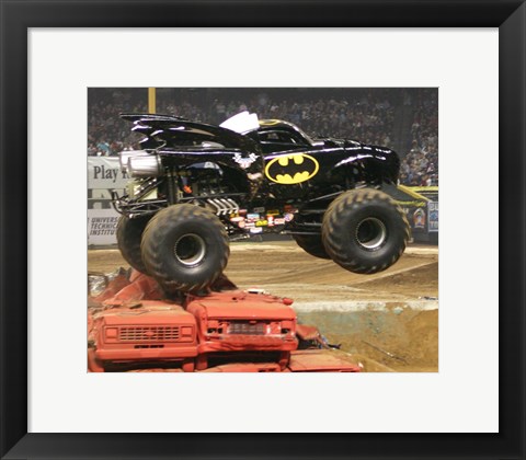 Framed Batman Monster Truck Print