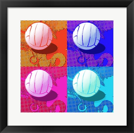 Framed Volleyball Pop Print