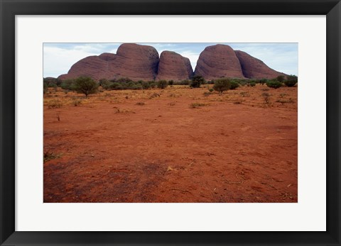 Framed Rock formations on a landscape, Olgas, Uluru-Kata Tjuta National Park, Northern Territory, Australia Closeup Print