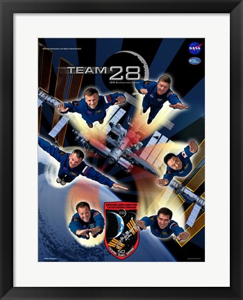 Framed Expedition 28 Supermen Crew Poster Print