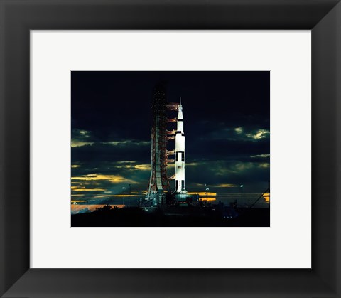 Framed Apollo 17 the Last Moon Shot Print