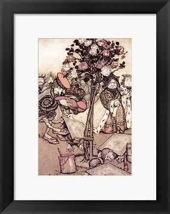 Framed Alice in Wonderland, Turn them over Print