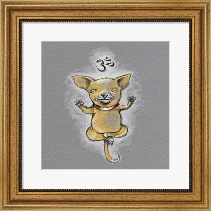 Framed Enlightened Chihuahua Print