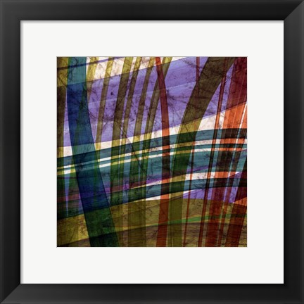 Framed Paintstroke Tile II Print