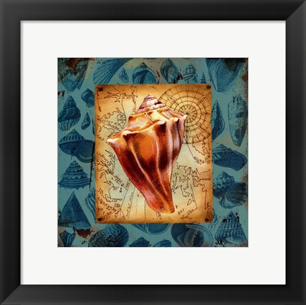 Framed Seaside Gifts III Print